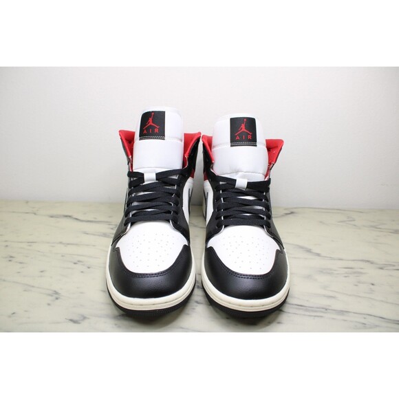NIKE Air Jordan 1 Mid (Women's) – Black/Gym Red-Sail (US 12) NEW IN BOX - Picture 3 of 13